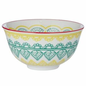 ORNAMENTS tálka 240 ml, sárga-zöld kép