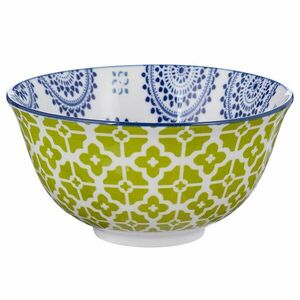 ORNAMENTS tálka 240 ml, zöld-kék kép