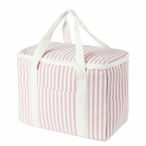 KEEP COOL hűtőtáska 29 x 18cm, rózsaszín-fehér kép