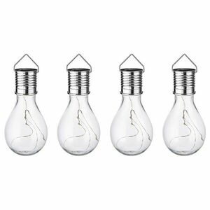 SUNLIGHT napelemes villanykörte akasztóval, átlátszó kép