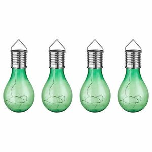 SUNLIGHT napelemes villanykörte akasztóval, zöld kép