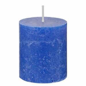 RUSTIC gyertya 8cm, kék kép