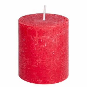 RUSTIC gyertya 8 cm, piros kép