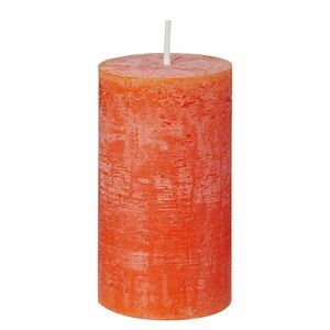 RUSTIC gyertya 13cm, narancs kép