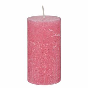 RUSTIC gyertya 13cm, sötét rózsaszín kép