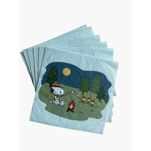 PEANUTS papírszalvéta, tábortűz kép