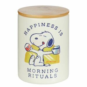 PEANUTS tároló doboz 14 cm, 'Happiness is morning rituals' kép