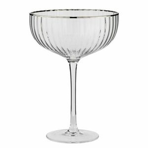 CHELSEA pezsgős pohár ezüst szegéllyel, 400 ml kép