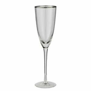 CHELSEA pezsgős pohár ezüst szegéllyel, 250 ml kép