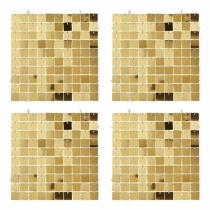 DISCO fali dekoráció 4 darab 30x30 cm, arany kép