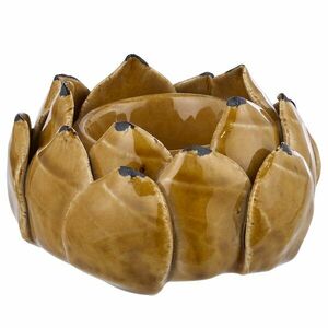 BLOSSOM kerámia mécsestartó, sárga kép