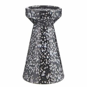 SPECKLE kerámia gyertyatartó 20cm fekete kép