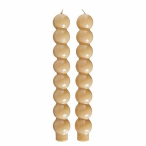 BUBBLES gyertya 2db, bézs kép