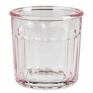 BARETTO üveg vizes pohár 380 ml , rózsaszín kép
