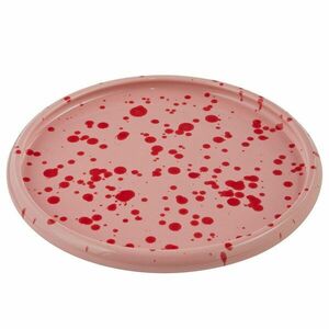 BOOGY SPLASH reggeliző tányér Ø 21 cm , rózsaszín/piros kép