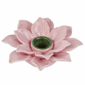 BLOSSOM kerámia gyertyartó 11 cm , rózsaszín kép