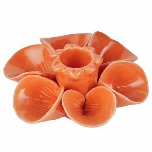 BLOSSOM kerámia gyertyatartó Ø 11 cm , narancssárga kép