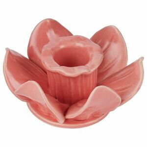 BLOSSOM kerámia gyertyatartó Ø 10 cm , rózsaszín kép