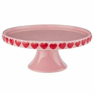 AMOUR kerámia tortatál Ø 25 cm, rózsaszín kép