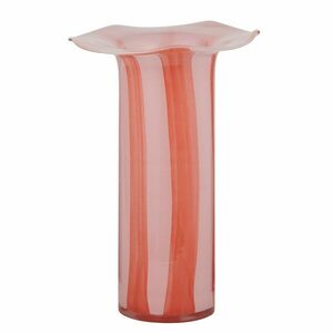 GLORY üveg váza 30cm, rózsaszín/piros kép