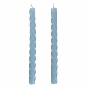 TWISTED gyertya szett 2 db , fényes világoskék kép