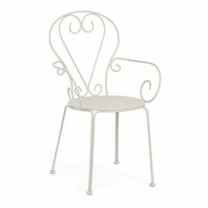 Bézs fém kerti szék Etienne – Bizzotto kép