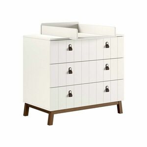 Bézs pelenkázó asztal pelenkázó feltéttel 98, 5x94x57 cm Sezane – Vipack kép