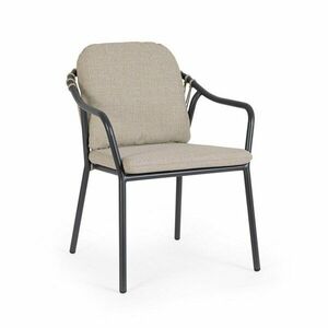 Világosbarna fém kerti szék Edvige – Bizzotto kép