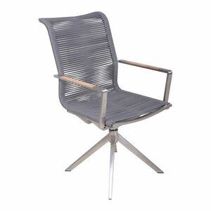 Szürke fém kerti szék Rubiera – Garden Pleasure kép