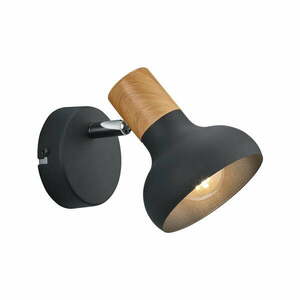 Matt fekete fali lámpa ø 10 cm Latika – Reality kép