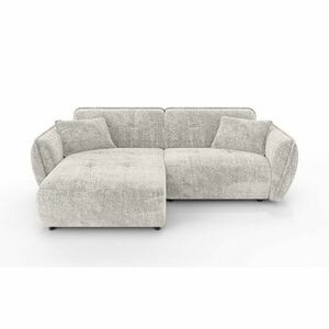 Bézs zsenília sarokkanapé (bal oldali-heverő résszel) Nelia – Ropez kép
