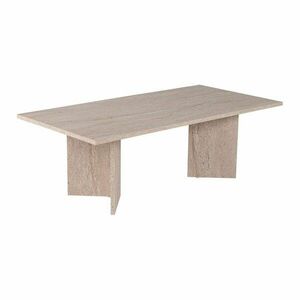 Bézs mérsékelten fényes dohányzóasztal 60x119 cm Sabin – Kalune Design kép