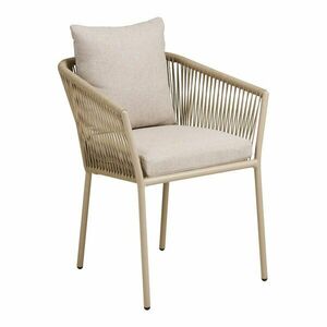 Bézs fém-párnázott kerti szék Salerno – House Nordic kép