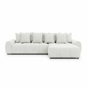 Fehér sarokkanapé (jobb oldali-heverő résszel) Albane – Ropez kép