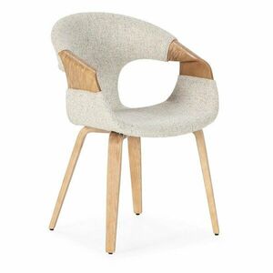 Bézs kárpitozott karfás étkezőfotel szett 2 db-os Elif – MOME kép