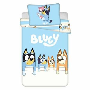 Kék pamut gyerek ágyneműhuzat babaágyhoz 100x135 cm Bluey – Jerry Fabrics kép