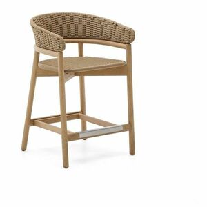 Natúr színű tömörfa kerti bárszék Arinella – Kave Home kép