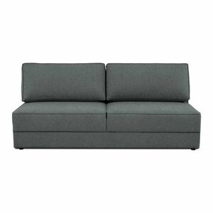 Sötétszürke kinyitható-tárolóhelyes kanapé 202 cm Dora – Scandic kép