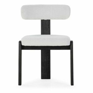 Fekete-világosszürke kárpitozott étkezőszék szett 2 db-os Nadia – MOME kép