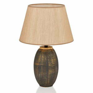 Szürke-bézs asztali lámpa textil búrával (magasság 46 cm) Yakamoz – Opviq lights kép