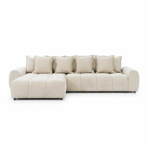 Bézs sarokkanapé (bal oldali-heverő résszel) Albane – Ropez kép