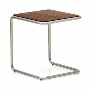 Tárolóasztal diófa dekorral 42x42 cm Tarsel – Kave Home kép