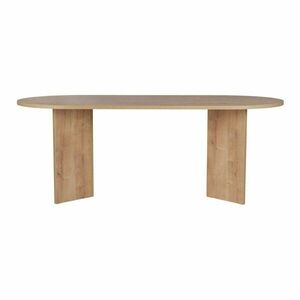 Étkezőasztal tölgyfa dekorral 90x200 cm Sabella – Kalune Design kép