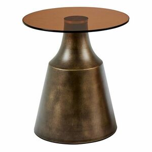 Barna acél kerek dohányzóasztal ø 45 cm Dunsley – Actona kép