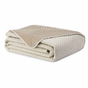 Bézs mikroszálas steppelt ágytakaró 240x260 cm Softa – Restilo kép