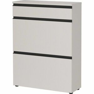 Krémszínű cipőtartó 80x107x29 cm Baldone – Germania kép