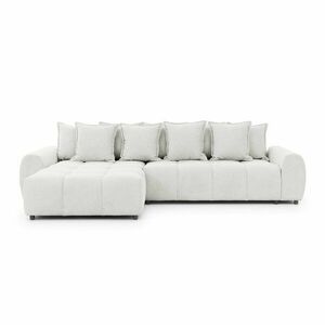 Fehér sarokkanapé (bal oldali-heverő résszel) Albane – Ropez kép