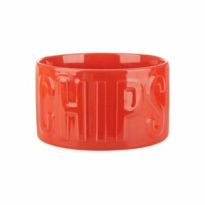 Piros kerámia szervírozó tálka 1 l Chips – Balvi kép