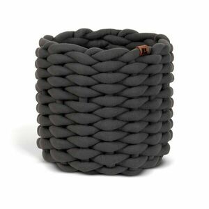 Textil tárolókosár ø 21x17 cm Peach Skin Round S – Bigso kép