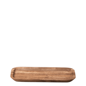 Téglalap alakú akácfa tálca, közepes 25 x 14 cm - FLOW Wooden - 593703 kép
